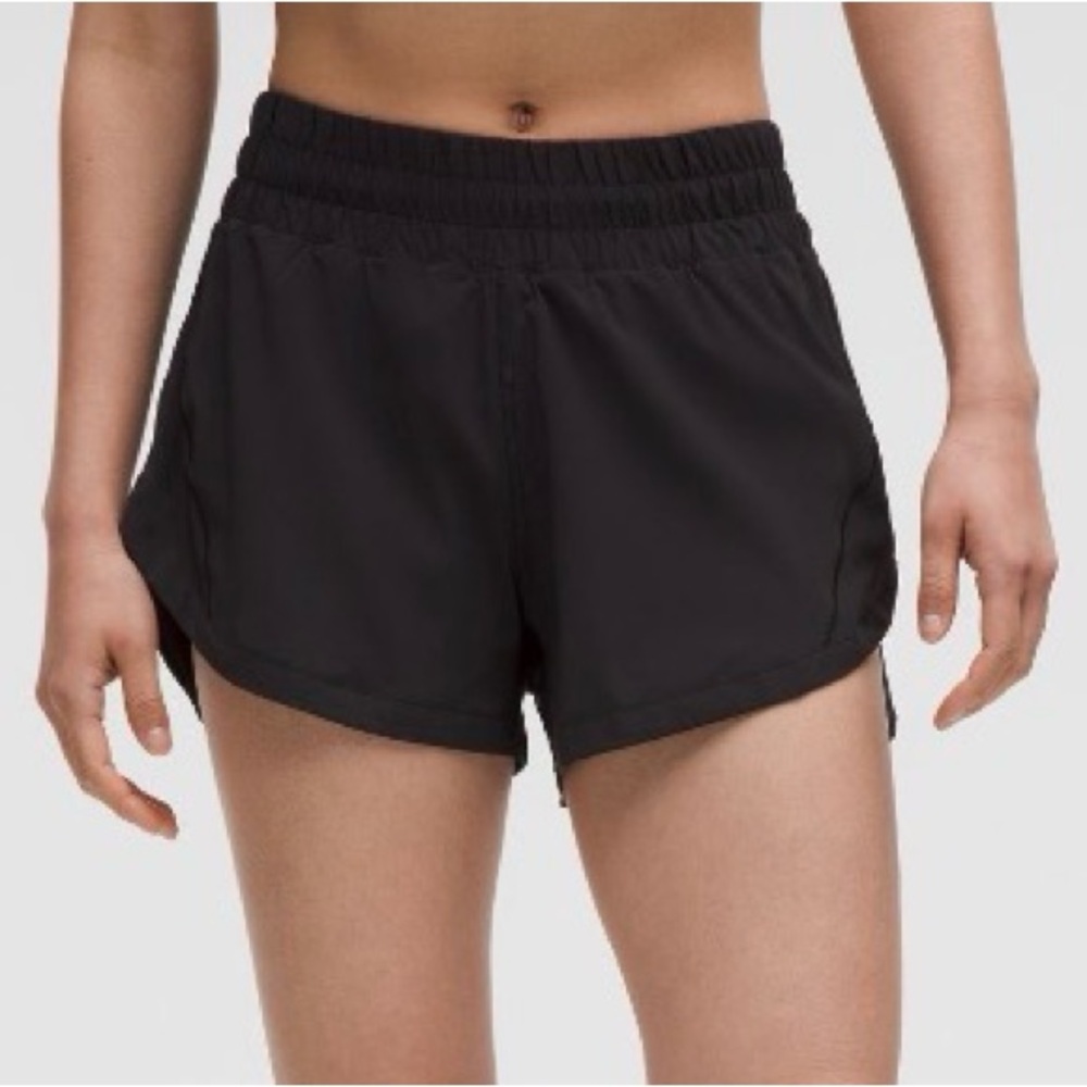 Women's LULU Black Athletic Shorts